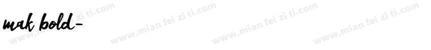 mak bold字体转换